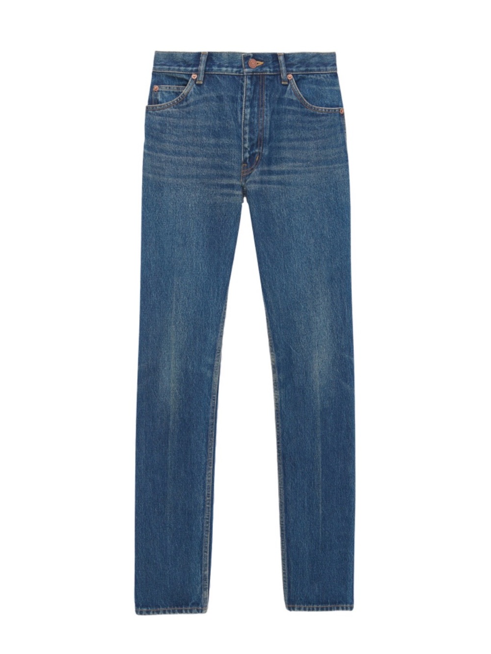 Saint Laurent Women’s Straight Jeans in Indigo Blue